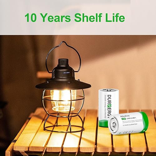 Miniatura 6 de DURNERGY D Batteries 4 Pack,LR20 1.5v D Baterías,Baterías tamaño D alcalinas