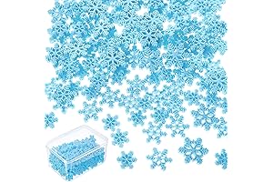 Sparkling Snowflakes: 150 Mini Glittery Ornaments for Winter Wonderland
