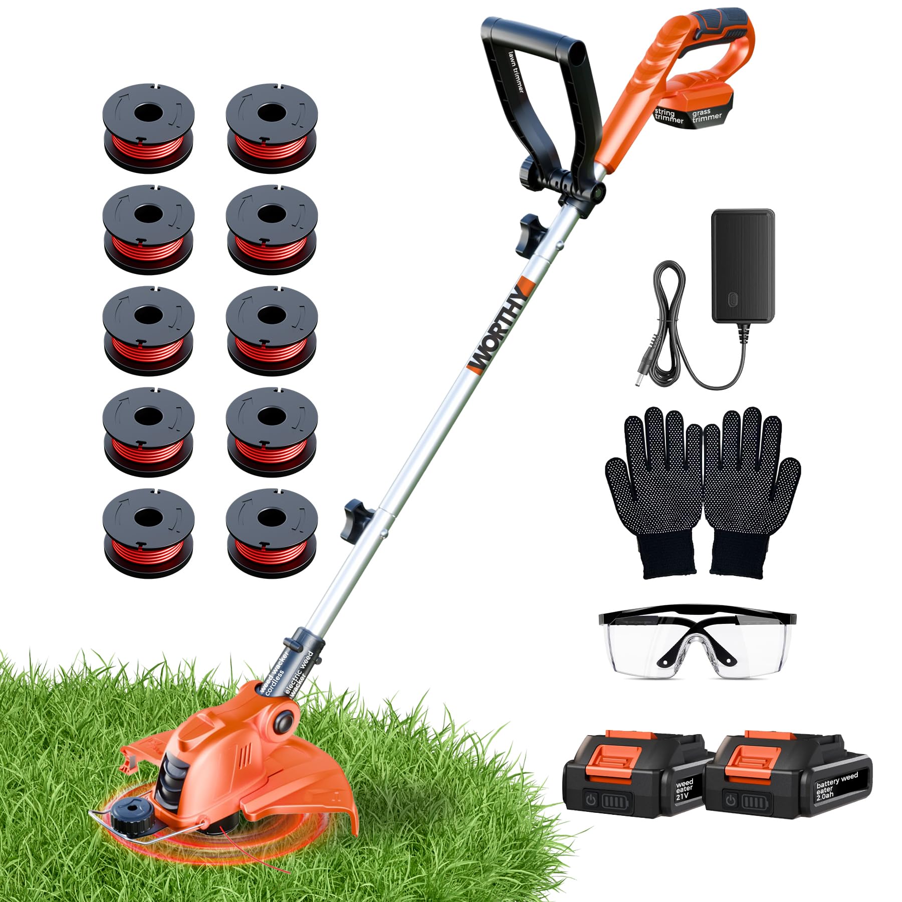 QPRINTZ 21V Cordless Weed Wacker