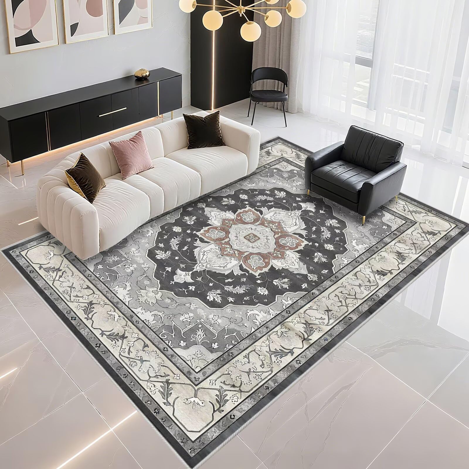 Tapis anti-bruit et anti-tache grand format 170x240cm pour une cuisine calme
