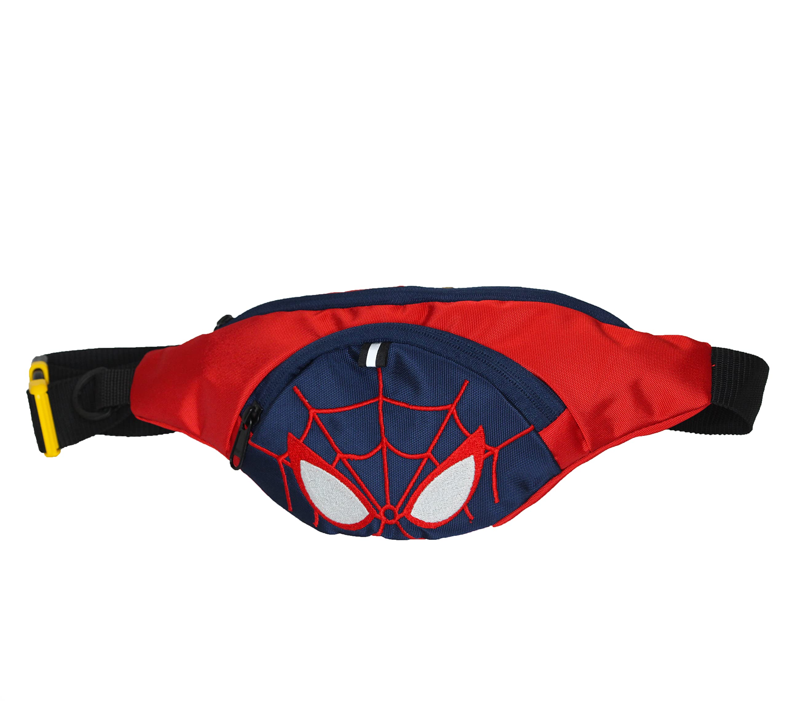 Waist Bag for Men & Women, Slim Fanny Pack Casual Sling Shoulder Chest Pack with Adjustable Strap for Walking, Cycling, Running, Hiking Hold Phones, Keys, Cards Real Spider Red Waist Bag