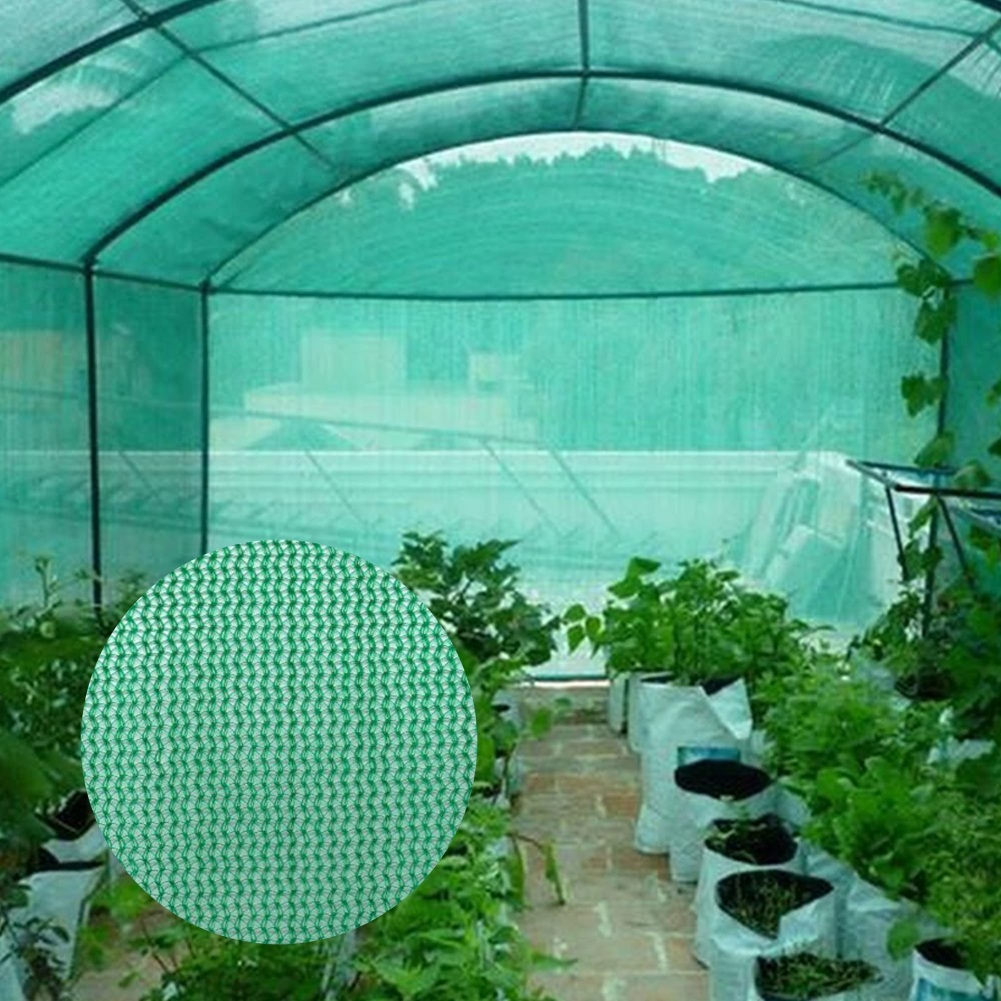 HIPPO Gardener - Shade Net for Garden & Balcony Ideal for Nursery Home Fence Net Agro Net - Mono Filament (4.2MTR x 4MTR, Green) (B0BVMKM87W) Amazon Price History, Amazon Price Tracker