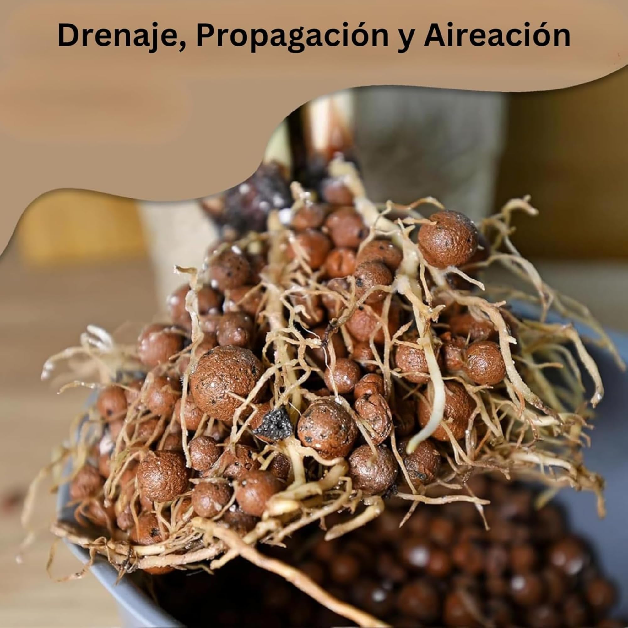 Flornatur Arlita Expandida para Plantas | Bolitas para Macetas y Jardines| Arlita para Drenaje | Forma de Bolas | Tierra Húmeda para Suelo (8 Sacos de 20 litros)