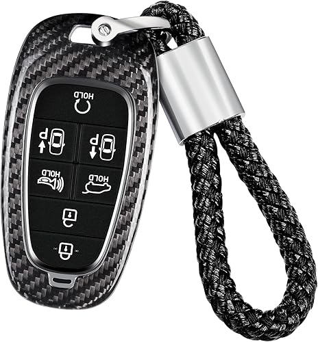 Miniatura 8 de T-carbon Funda para llavero Hyundai, Rojo -