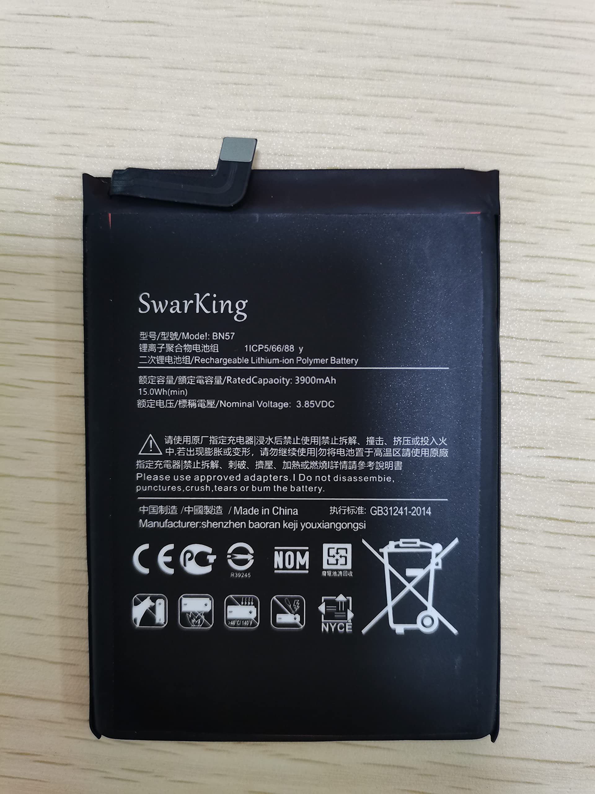 Rechargeable 0-Cycle Replacement Battery NP44 Compatible with Moto Edge 30 Fusion/Moto Edge 40 / S30 Pro with Tools