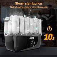 Vista 3 de Vaporizador de Toallas - Calentador de Toallas Calientes 600 W de Mesa, Calentador de Toallas Húmedas, Capacidad para hasta 18 Toallas, Temporizador