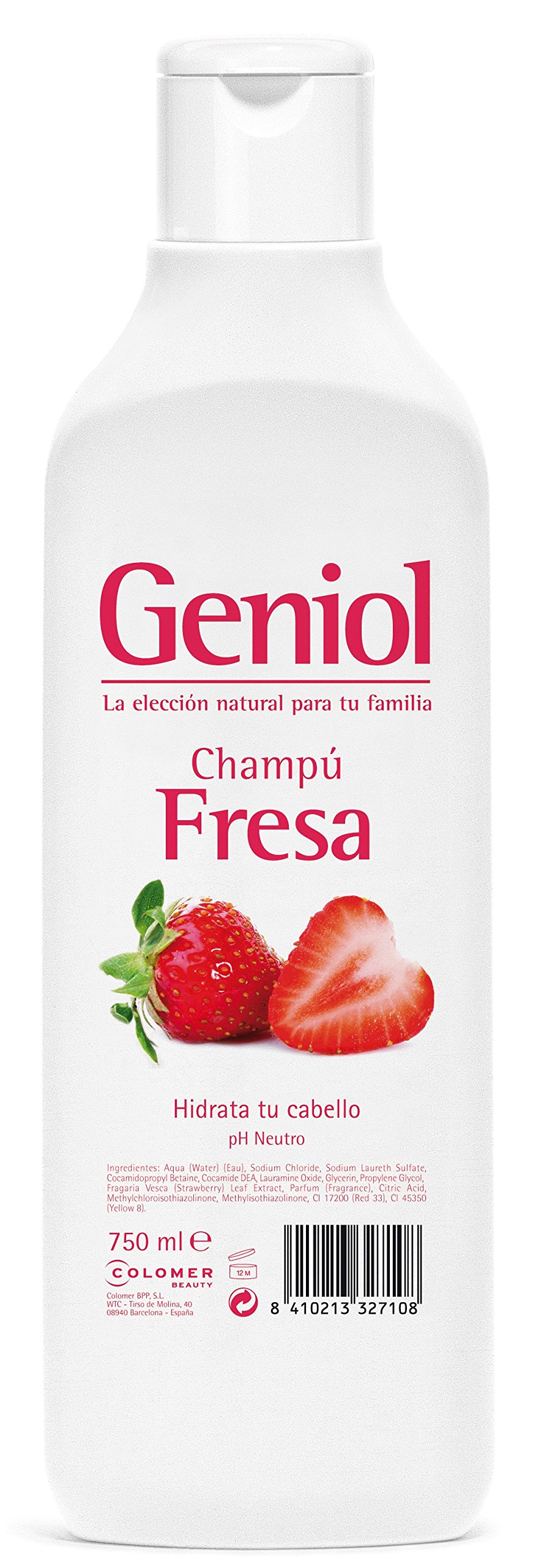 GENIOL - STRAWBERRY shampoo 750 ml-​unisex