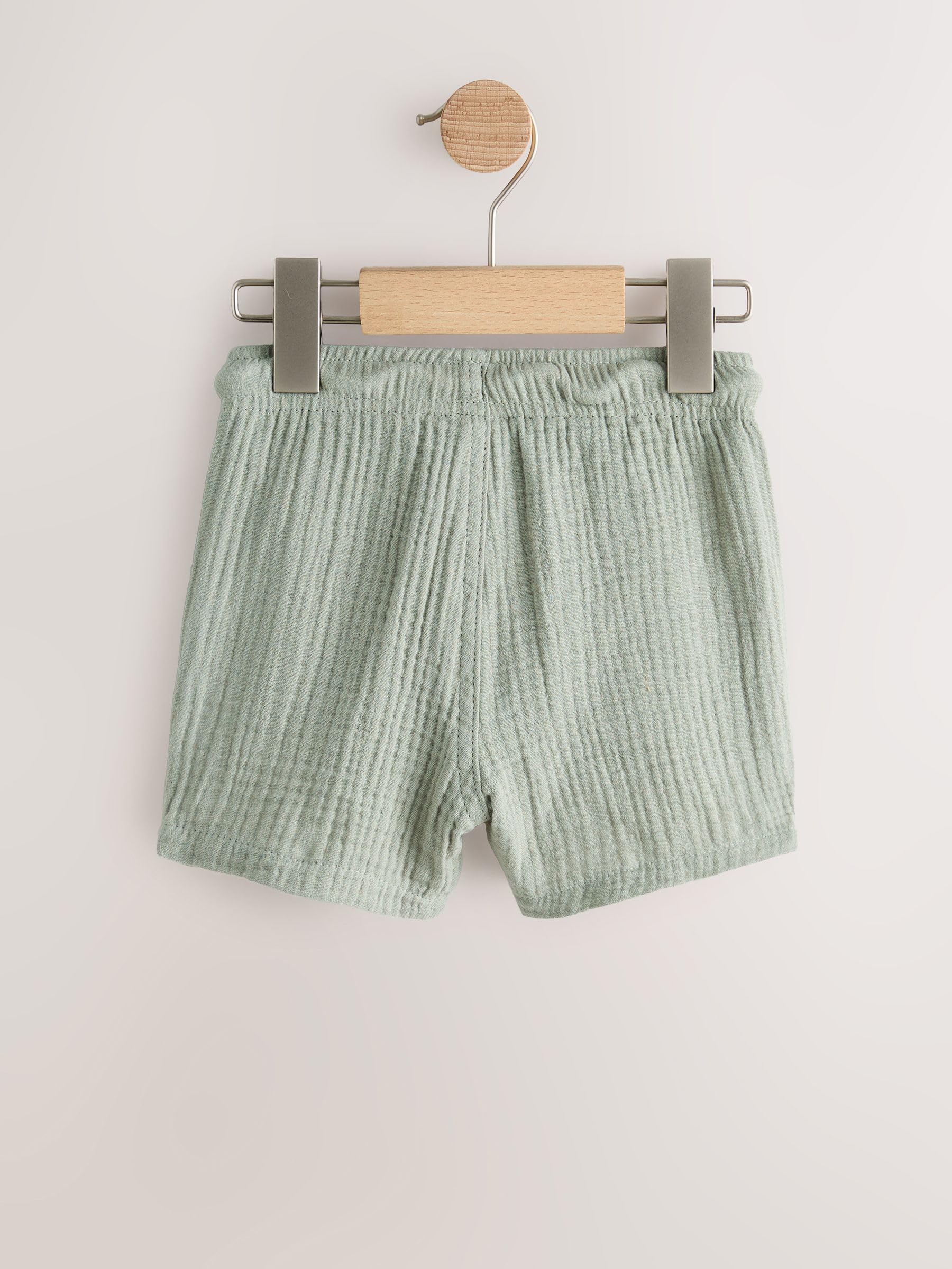 NEXT Niños Pack de 3 Pantalones Cortos sin Cierre de Textura Suave