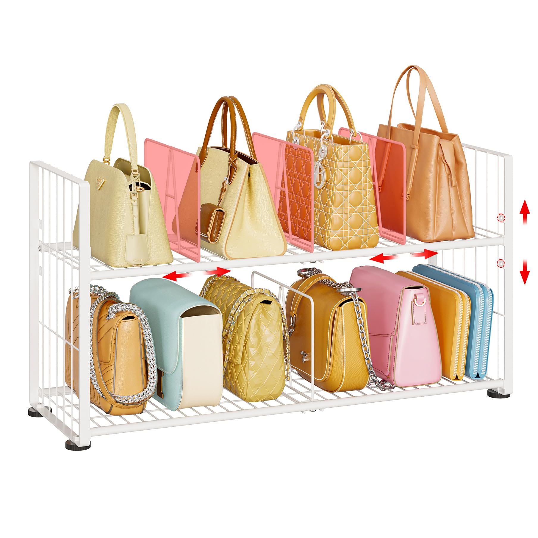 Amazon.com: koozuuyk Purse Organizer for Closet-2 Tier Handbag