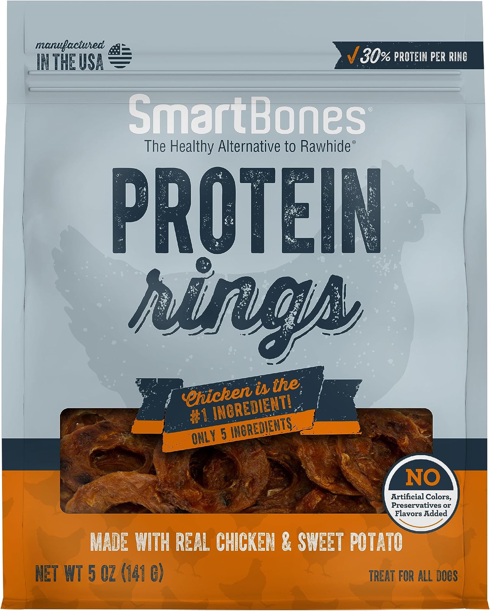 Protein Rings with Real Chicken and Sweet Potato, 5 OZ