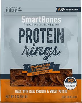 SmartBones Protein Rings with Real Chicken and Sweet Potato, 5 OZ