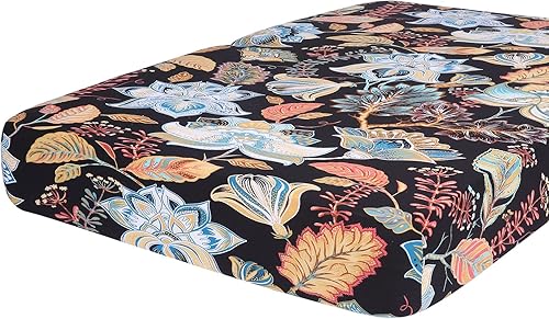 Miniatura 106 de hyha Fundas de cojín de sofá estampadas, fundas de sofá florales lavables para sofá de 3 cojines, fundas de cojín elásticas con patrón de Rojo y