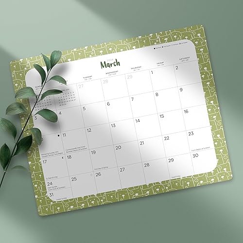 Miniatura 6 de Bright Day, almohadilla magnética anual mensual para refrigerador 2024 Dogs on Repeat de 18 meses, 8 x 10 pulgadas, enero de 2024 a junio de 2025