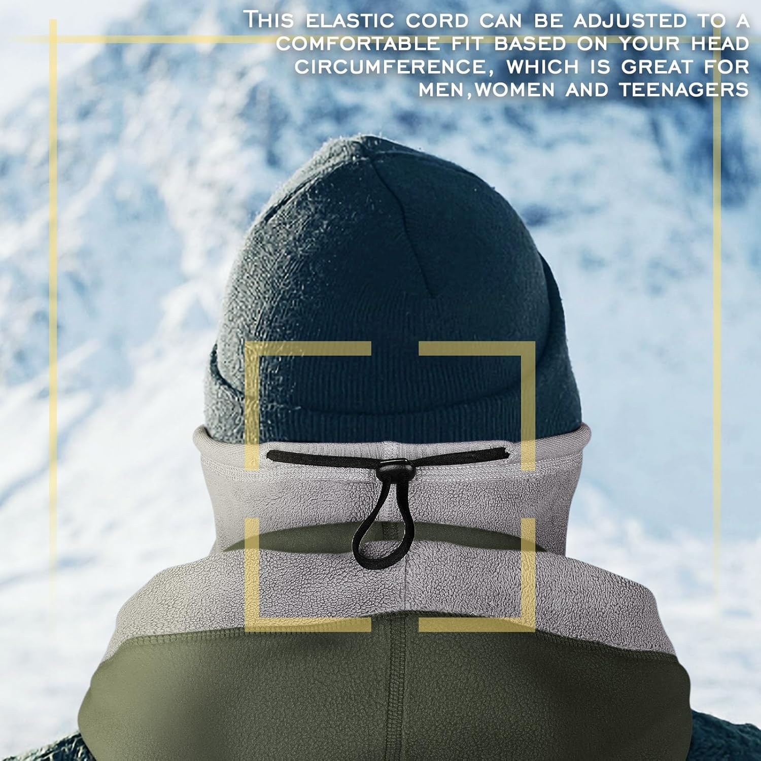 Balaclava Face Mask Windproof Fleece Ski Mask for Men and Women Winter Neck and Face Warmer - Image 4