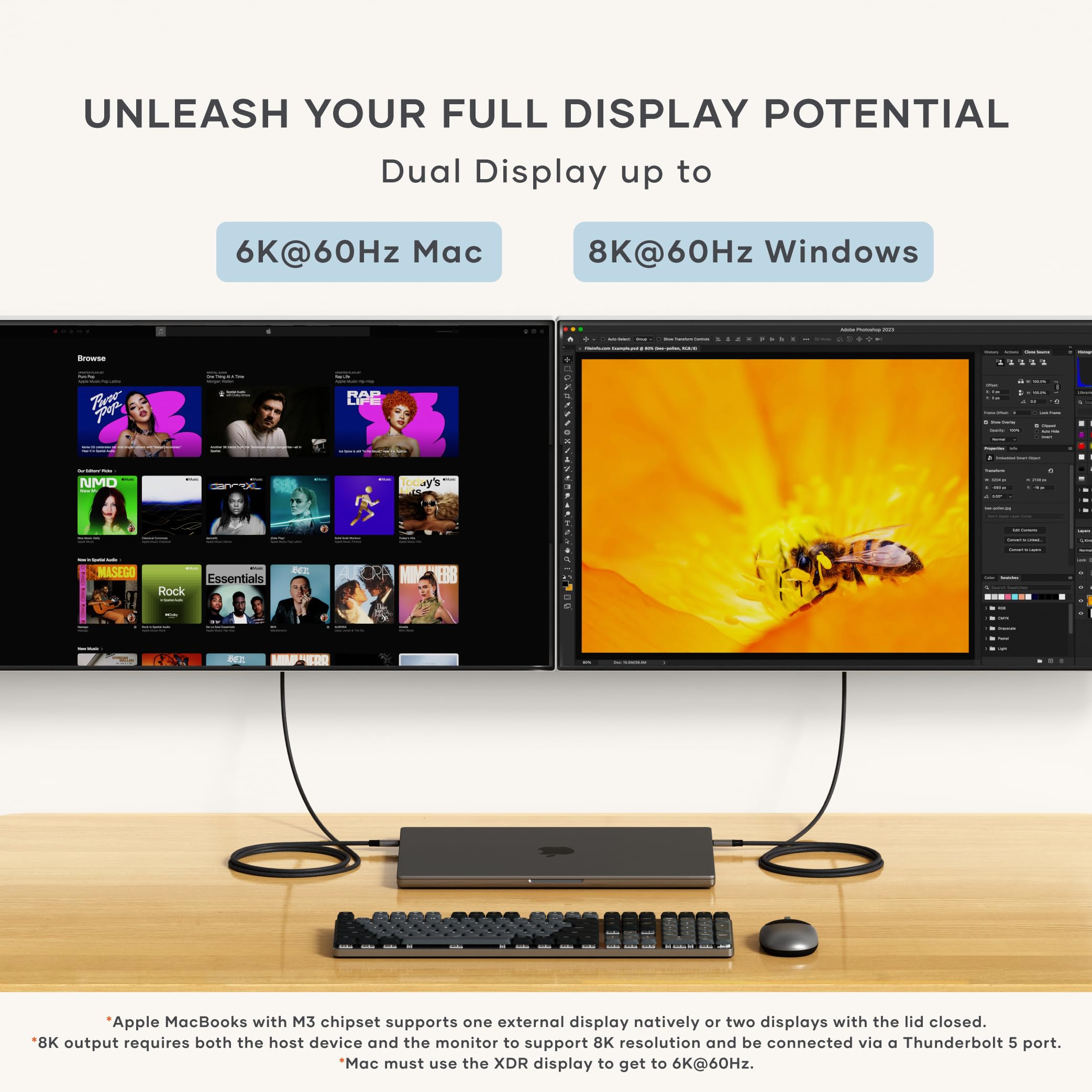 Satechi Cavo USB4 V2 Pro di Ricarica Rapida PD 240W con Lunghezza 1,2 m, Dati fino a 120Gbps, USB-C a USB-C, Risoluzione 8K@60Hz – 4K@120Hz, Thunderbolt 5/4/3 per MacBook Air/Pro/Neo