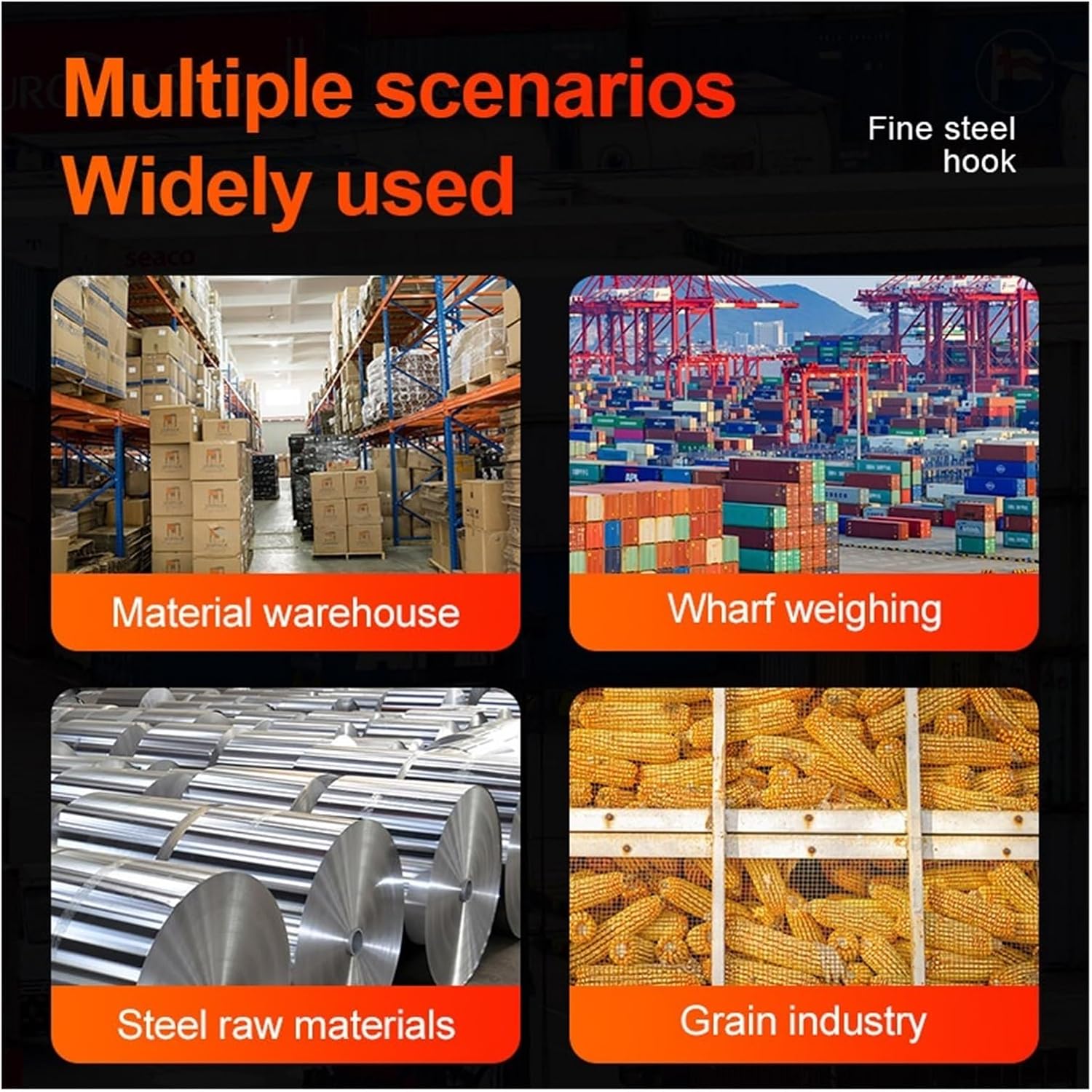 Portable Digital Crane Scale 1500kg/1000kg/500kg Digital Hanging Scale with 65ft Remote Control Heavy Duty Crane Scale Portable LCD Industrial Hook Scales (LCD 1500KG Blue 1)