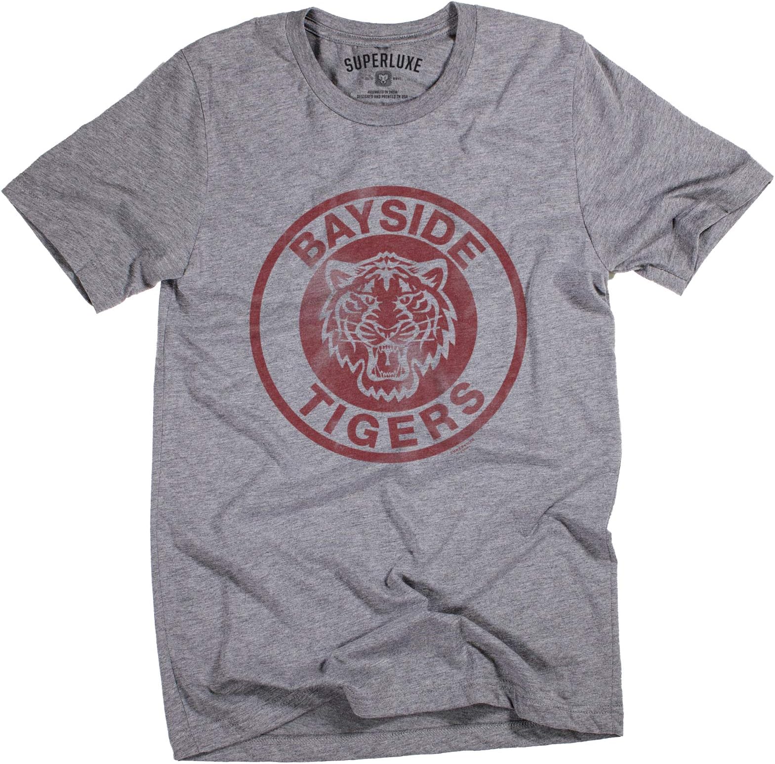 Bayside Tigers Mens Vintage Zack Morris Slater 90s Halloween Costume T-Shirt
