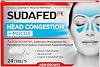 Sudafed PE Head Congestion  Mucus Tablets for Sinus Pressure, Pain & Congestion, 24 Count
