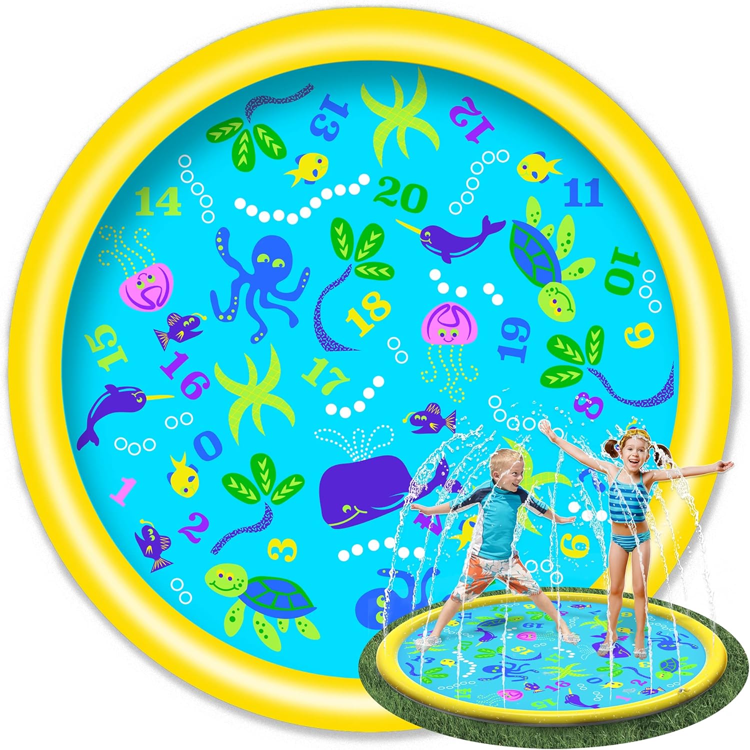 Sunlite Sports Splash Pad & Outdoor Water Sprinkler