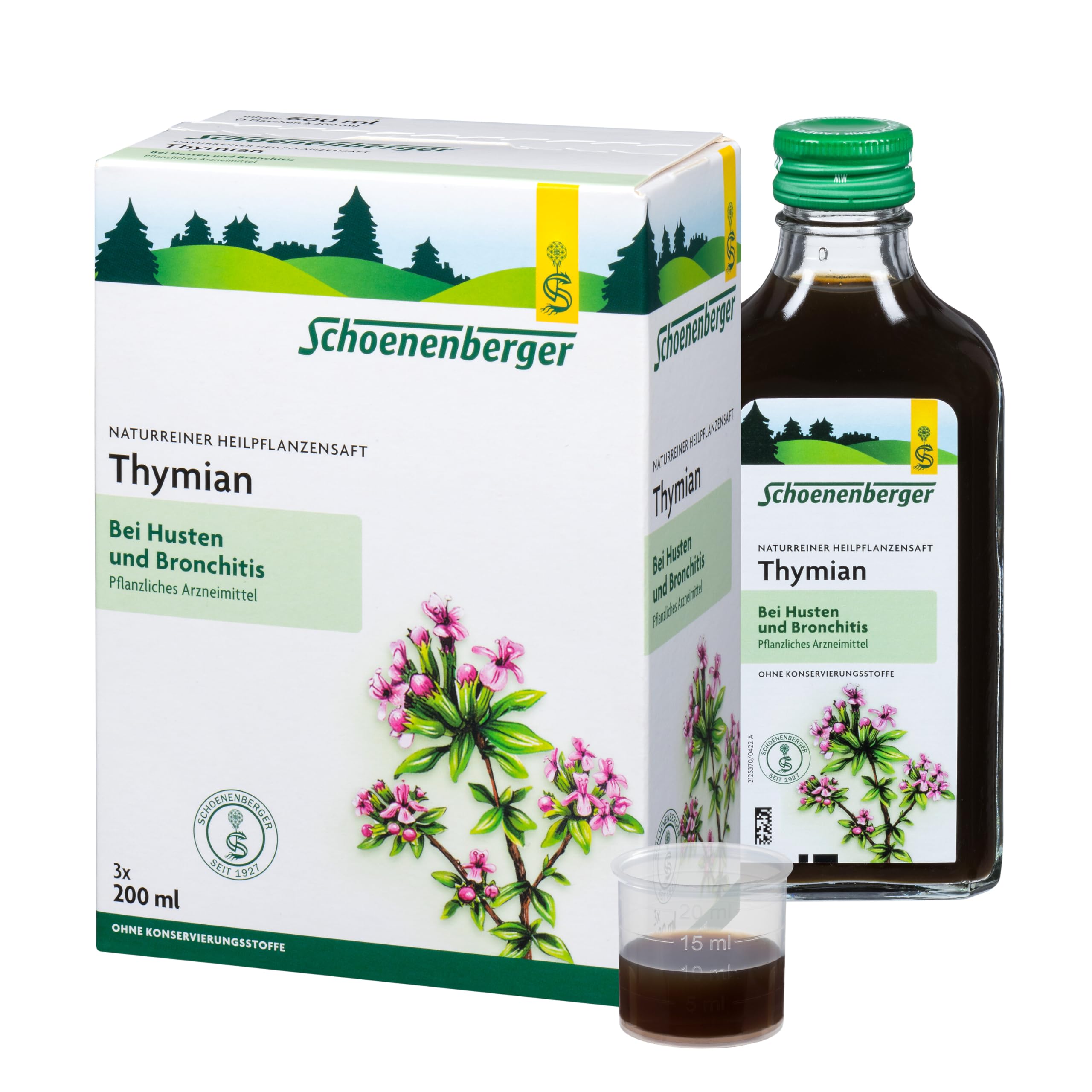 Schoenenberger naturreiner Heilpflanzensaft Thymian, 600 ml Lösung