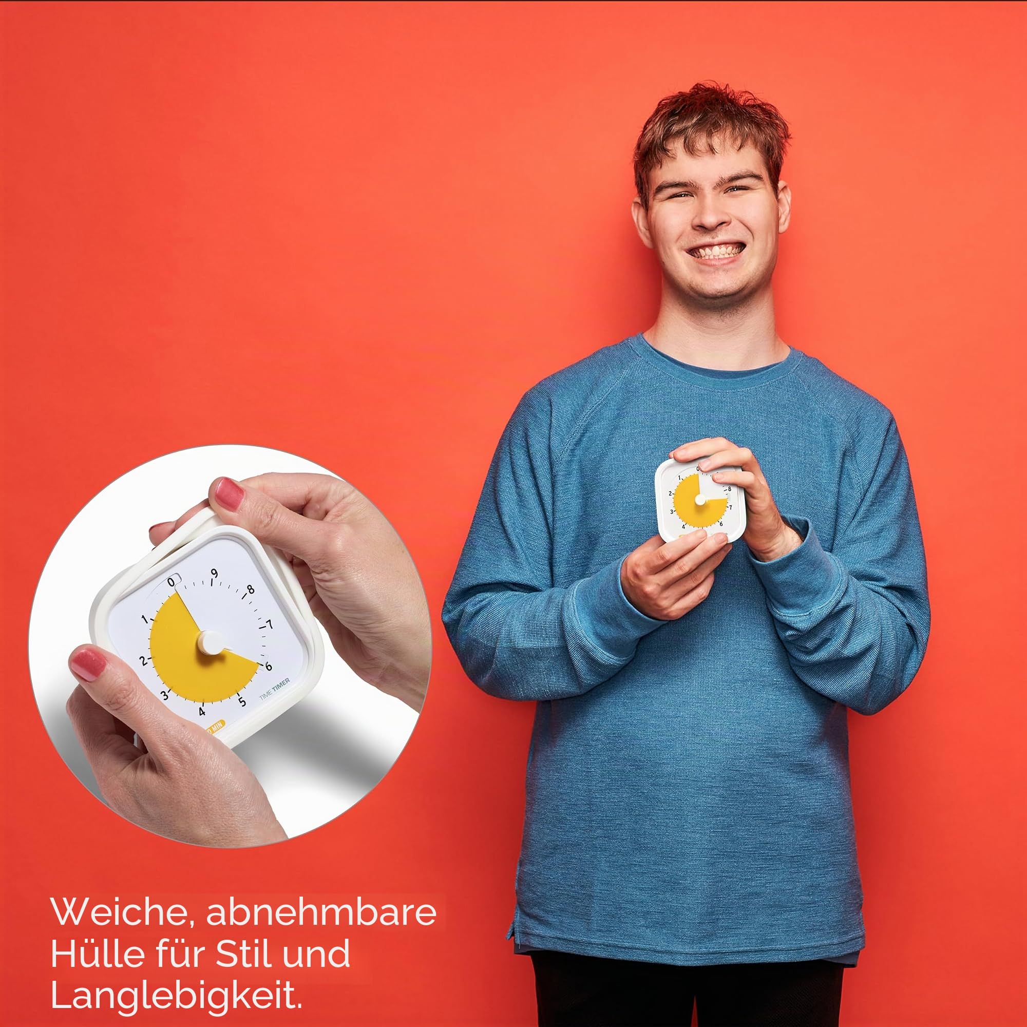 TIME TIMER 10 Minuten MOD Education Edition – Visueller Timer mit Desktop-Software für Kinder im Klassenzimmer, Produktivitäts-Timer, Lernwerkzeug und Bürobesprechungen mit leisem Betrieb (10 Minuten)