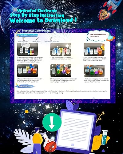 Miniatura 4 de Kits de ciencia para niños de 4 a 12 años, juguetes STEM con 90 experimentos científicos, proyectos de vapor, juguetes educativos de aprendizaje,