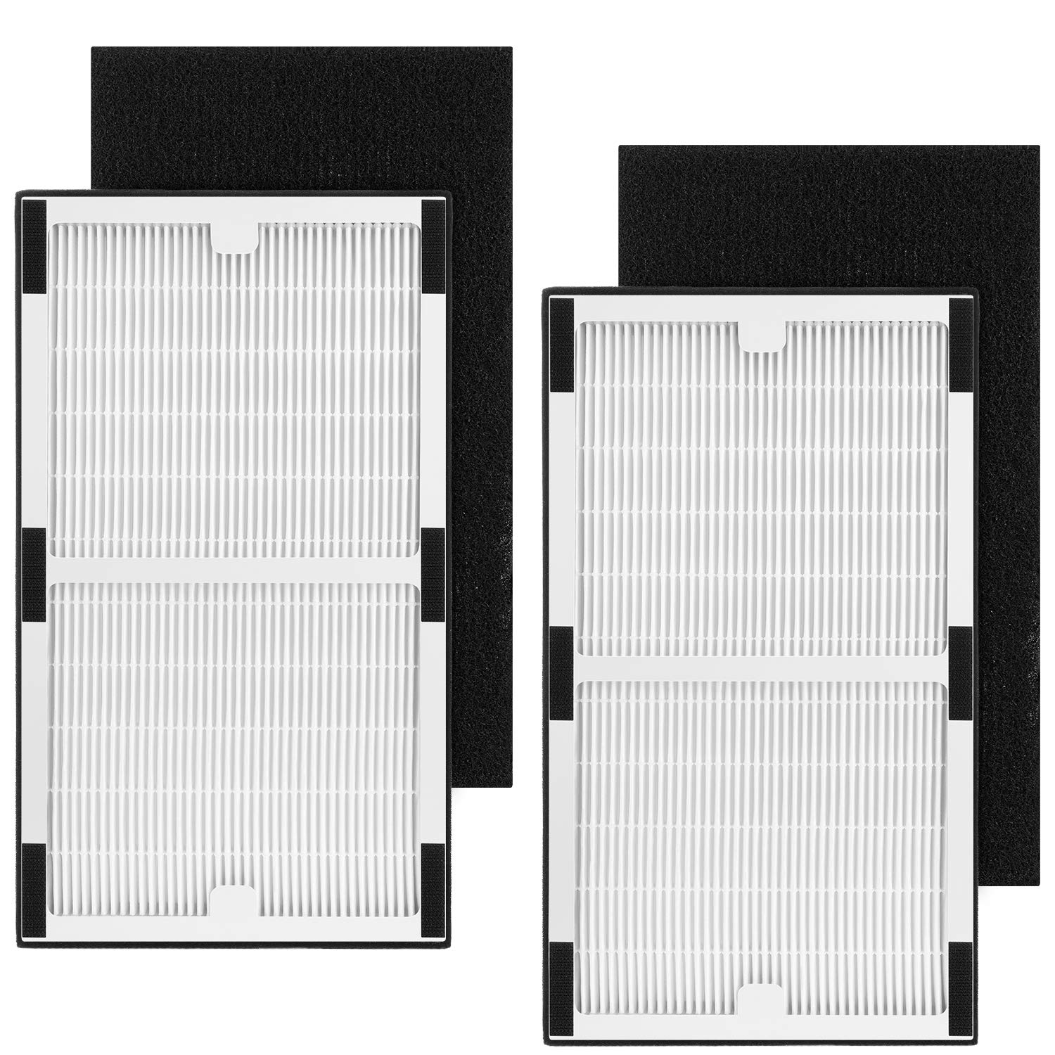 Replacement Filter C for Idylis IAF-H-100C, IAP-10-200, IAP-10-280, 2 Pack Type C Hepa Filter & 2 Activated Carbon Pre-Filter)