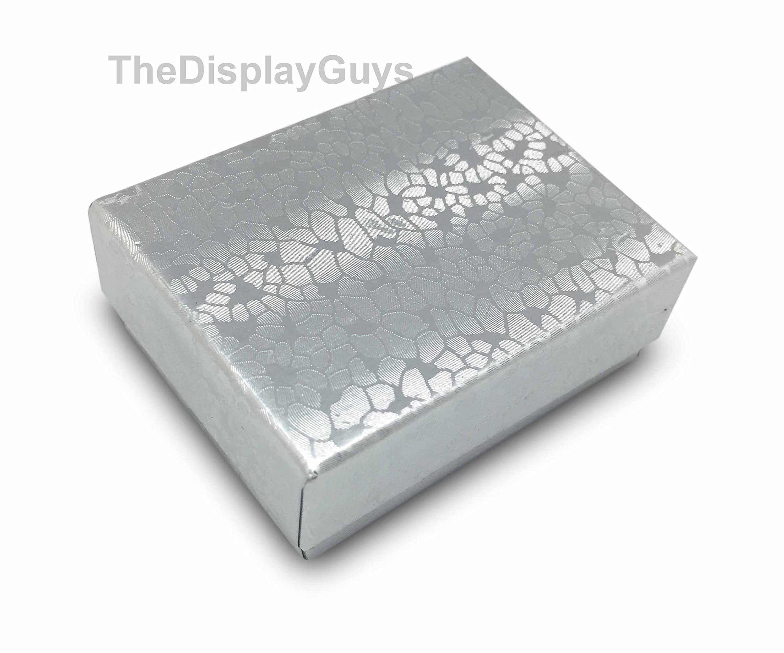 TheDisplayGuys 25er-Set Schmuckschatullen – Kraftbraun, Baumwollgefüllt, 6,7 X 4,1 X 2,5 Cm – Für Ringe, Ohrringe, USB-Sticks