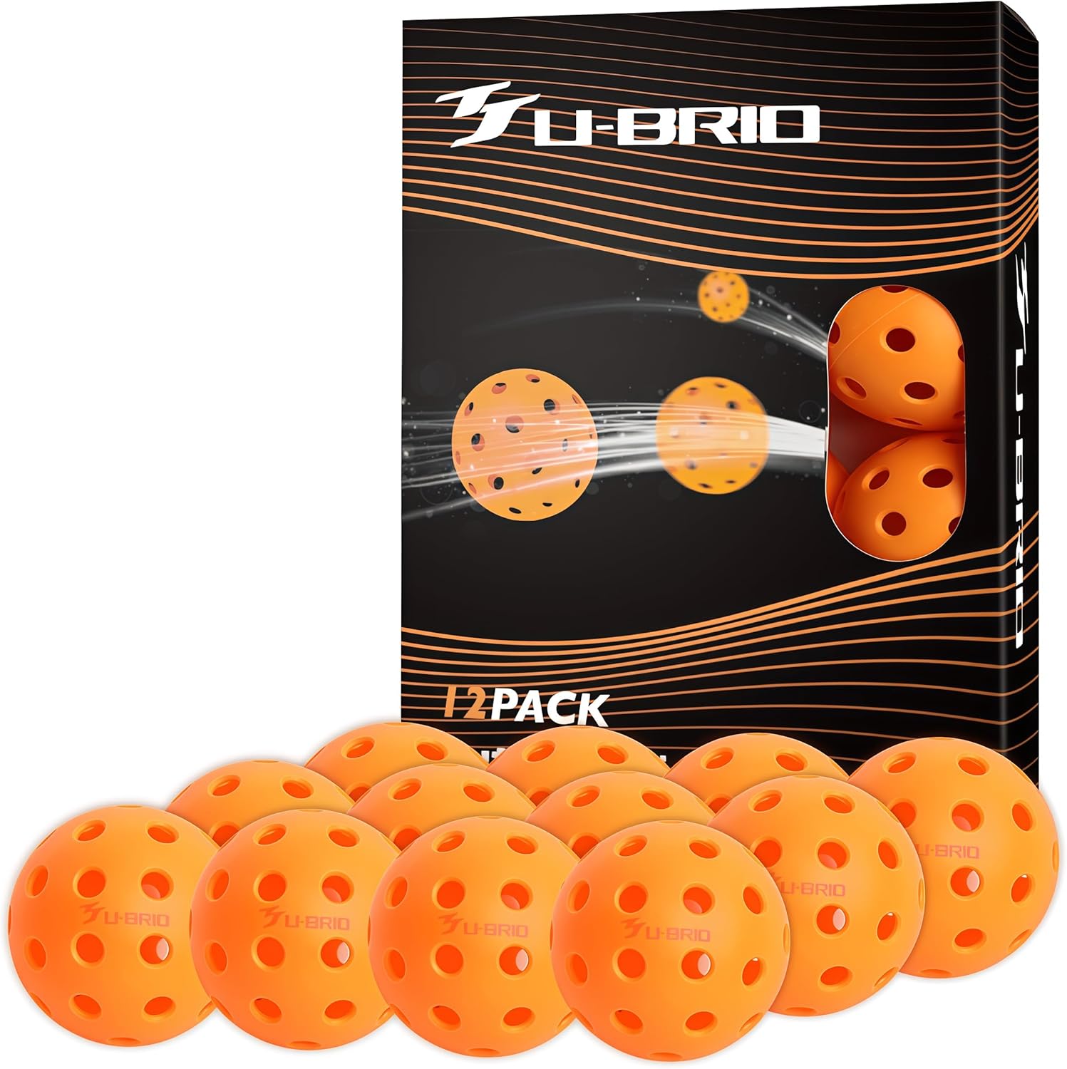 Pro-Grade 40-Hole Outdoor Pickleball Balls 3/4/12 Pack- Pro-Player Tested with Wind-Resistant Design, High-Visibility & 300+ Hit Suitable for Players of All Skill Levels - Image 8