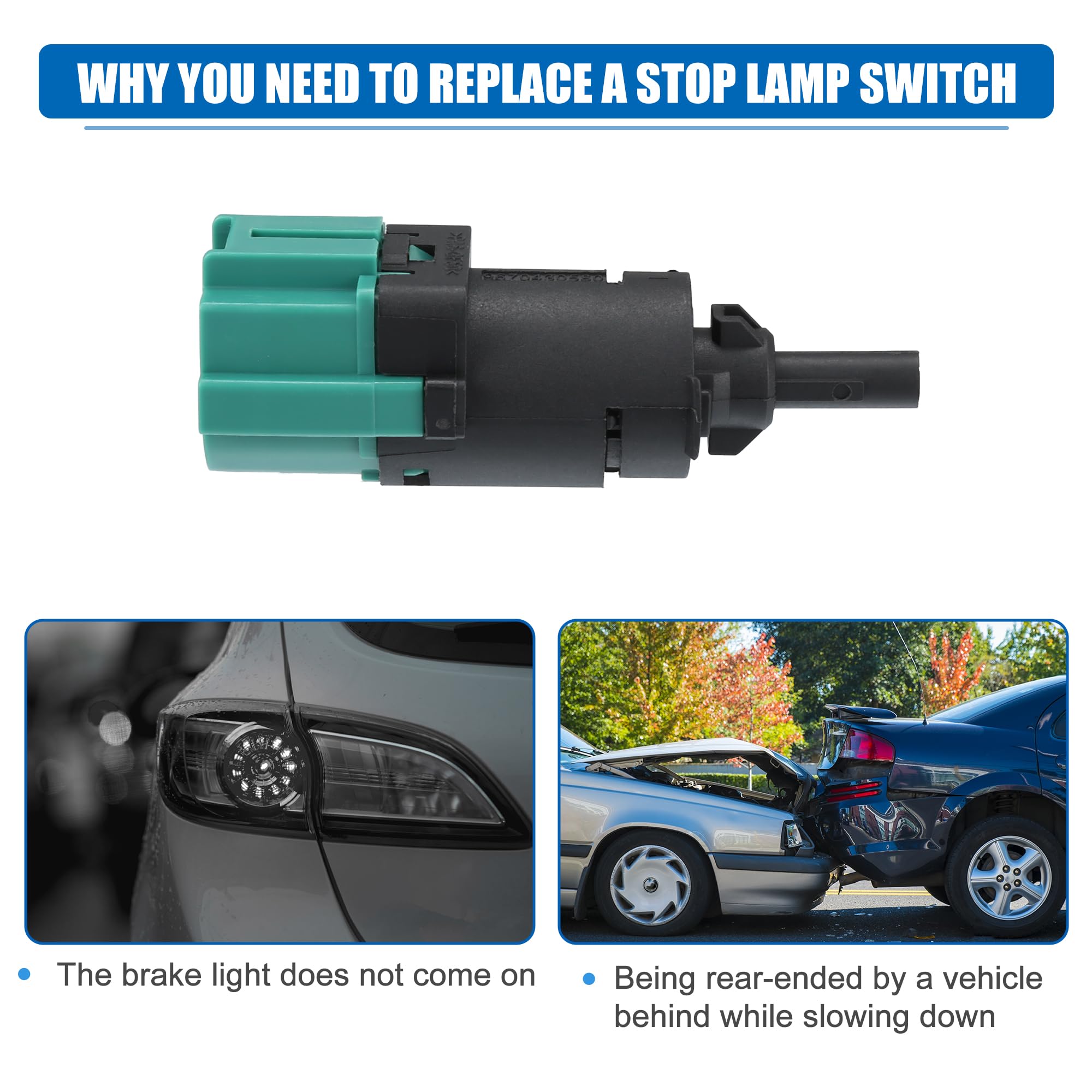 uxcell Interruttore luci stop luce piedistallo No.9670430580 per Peugeot ELysee 301 2008