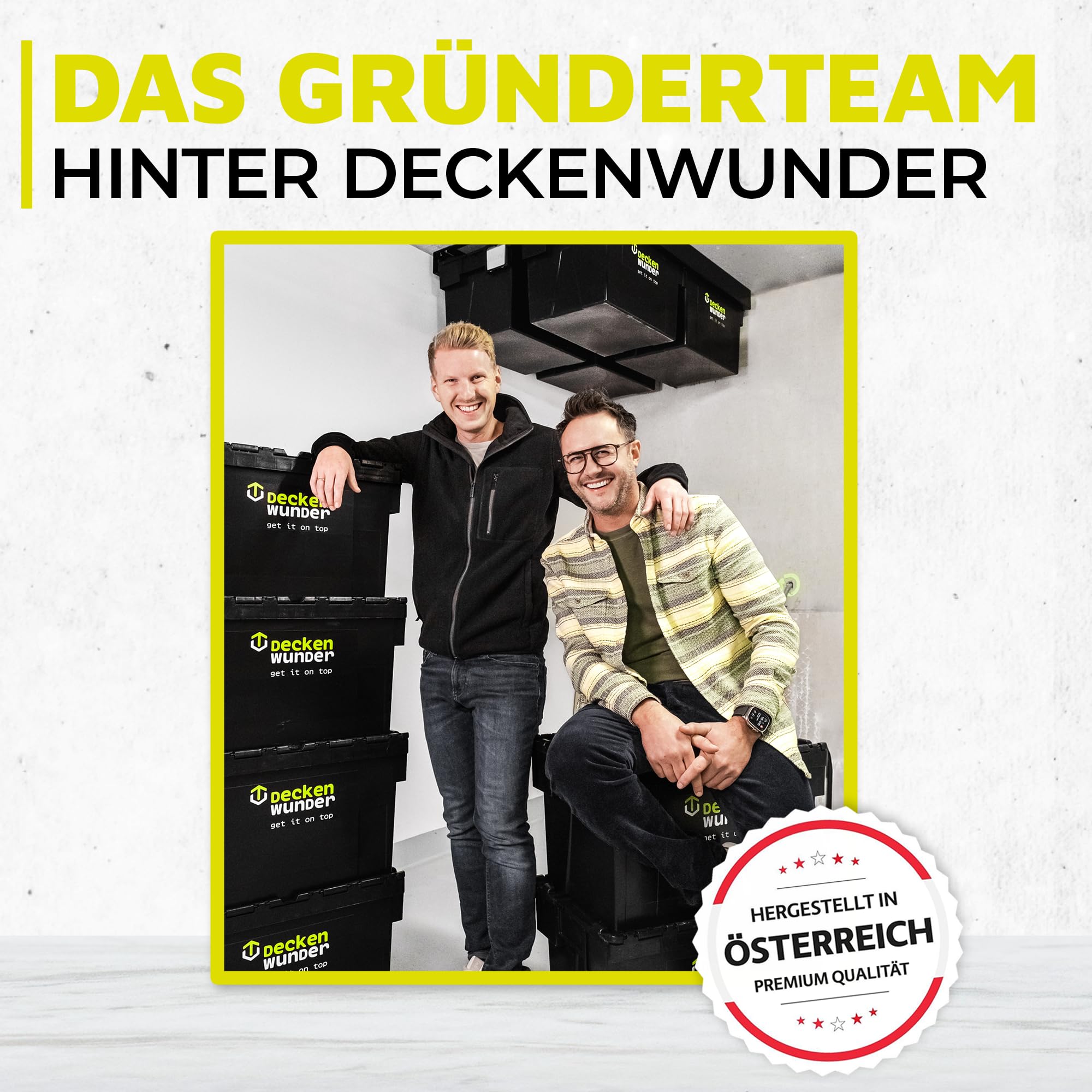 Storage-System | Überkopf-Garagenregal, Deckenregale, Deckenboxen, perfekt für Garage, Keller, Gartenhütte und Dachboden (4 Sets)