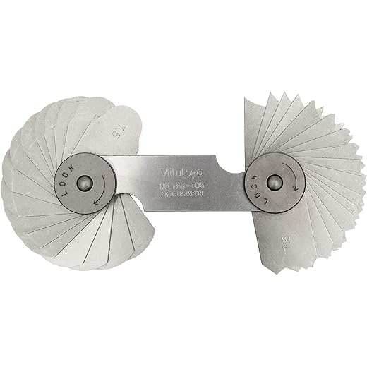 Mitutoyo Radius Gage Set 32 Pairs 5mm