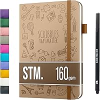 Vista 25 de Cuaderno de cuadrícula de puntos con viñetas Cuadernos diarios A5 para escritura personal, trabajo, mujeres papel grueso de 120gsm, tapa dura