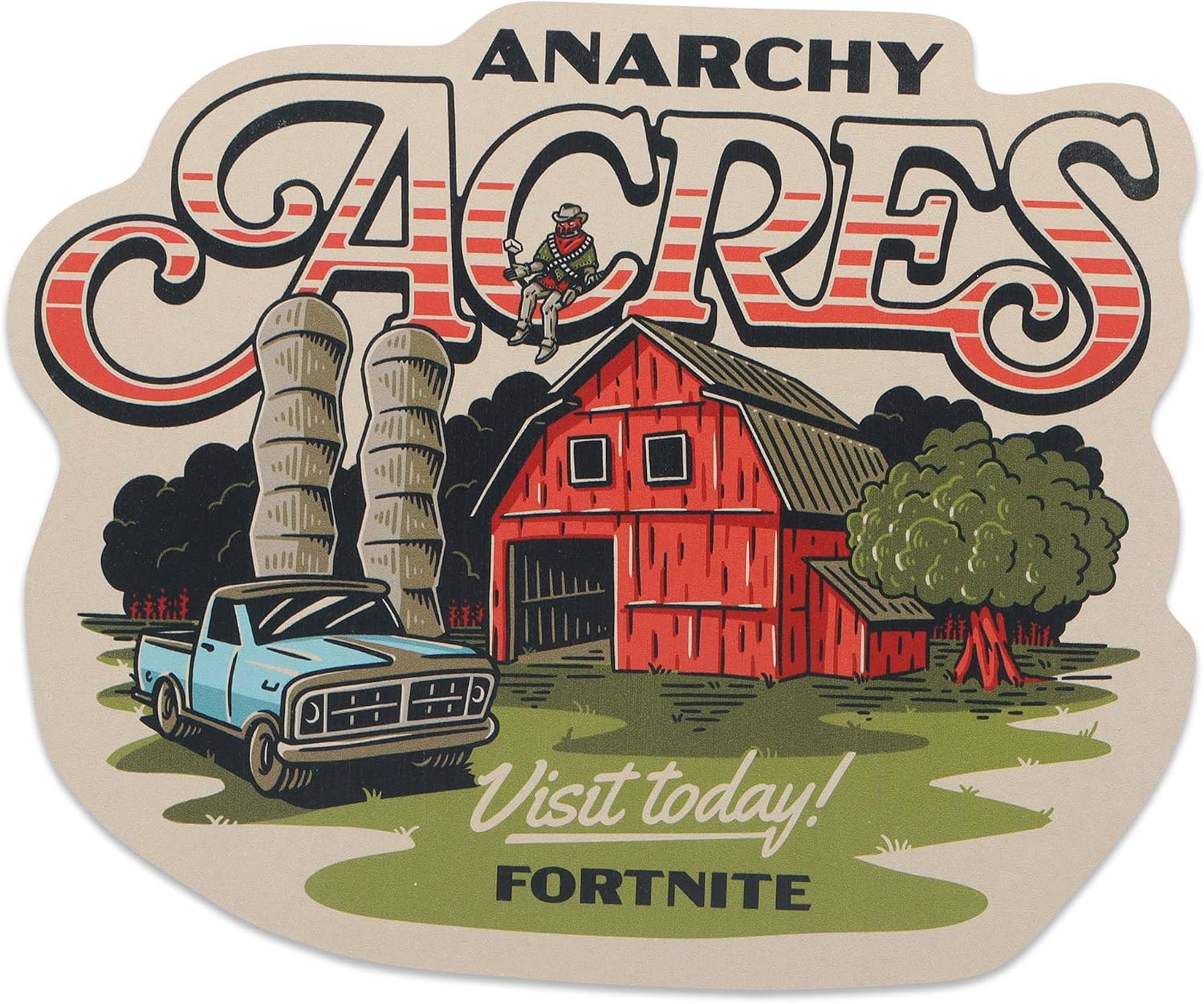 Fortnite Characters Metal Wall Decor - Iconic Fortnite Sign for Bedroom or Game Room