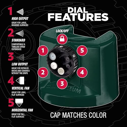 Miniatura 3 de Rust-Oleum 376902 - Pintura en aerosol 5 en 1 personalizada, color verde cazador oscuro brillante, 12 onzas