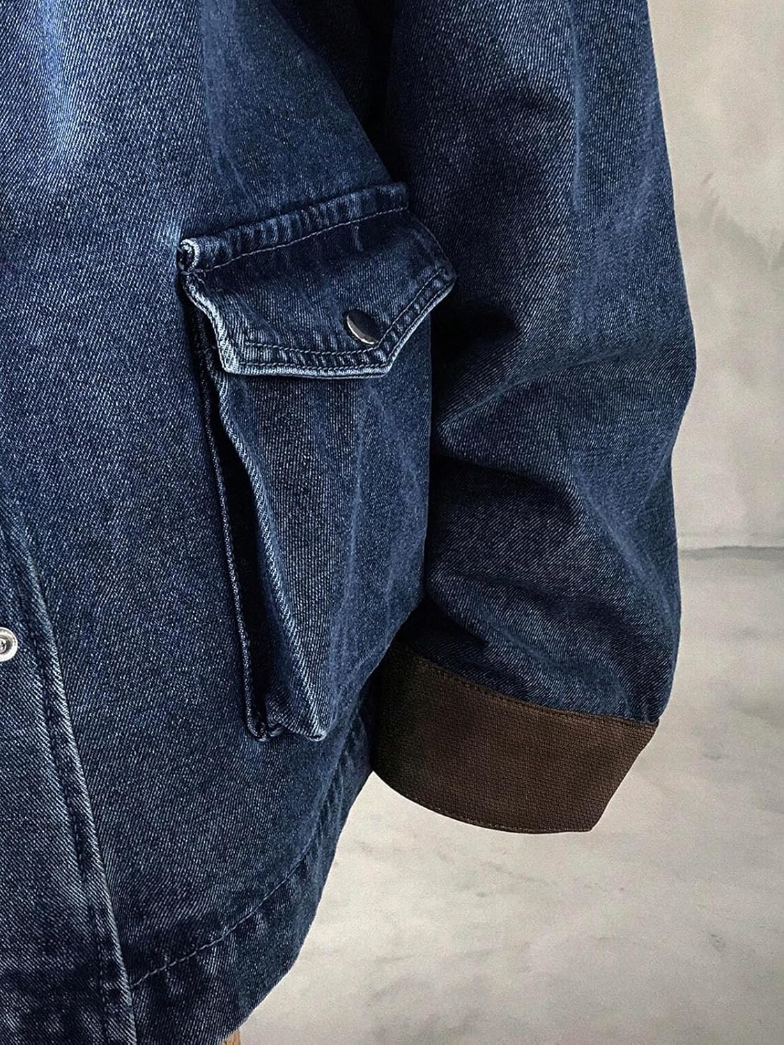 EMMIOL 025 Oversized Jean Jacket Women, Y2K Denim Fall Jackets Coat Vintage Trendy Relaxed Fit - Image 5