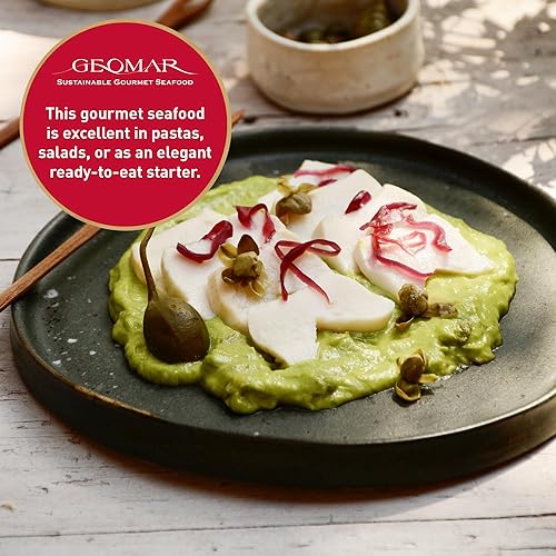 Miniatura 5 de GEOMAR Locos (Abalón chileno) en salmuera - Atrapados a mano por buzos - Delicia nutritiva de mariscos - Alto en proteínas y listo para comer - 3