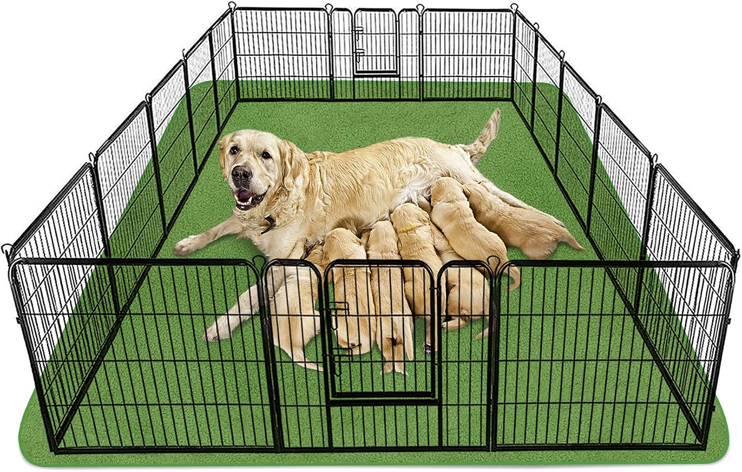 SHU UFANRO Pee Pads for Dogs 65"x48"/72"x72", Washable Reusable Dog Pad Non-Slip Puppy Pad Extra Large Heavy Absorbency Puppy Pee Pads Quick Dry Whelping Pads for Dogs Waterproof for Dog Playpen/Crate
