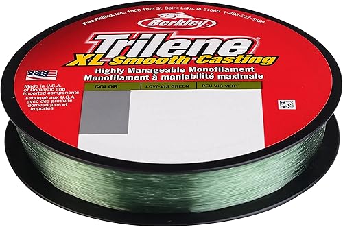 Miniatura 19 de Berkley Trilene XL - Sedal de pesca monofilamento Fluorescente transparente/azul,Claro,Verde (Low-Vis Green),https:/ www.Yaxa/dp/undefined