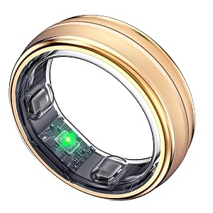 SEEKZERO Smart Ring for Women Men - Fitness Ring with Sleep Step Tracker Waterproof Health Ring with Heart