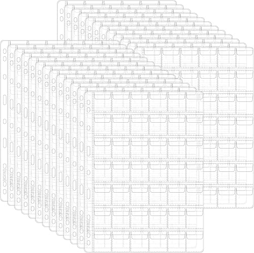 Vista 69 de Páginas de bolsillo para monedas: bolsillo estándar de 9 agujeros para monedas, fundas de recogida para monedas, 10 hojas serie CS03