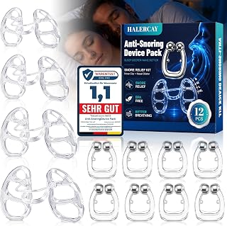 8 Stück Schnarchstopper und 1 Nasenspreizer Set, Nasendilatator Besser Atmen und Sanfte Nasenatmung, Anti Schnarch Nasenclip für Frauen und Männer, weich & wiederverwendbar, mit Aufbewahrungsdose