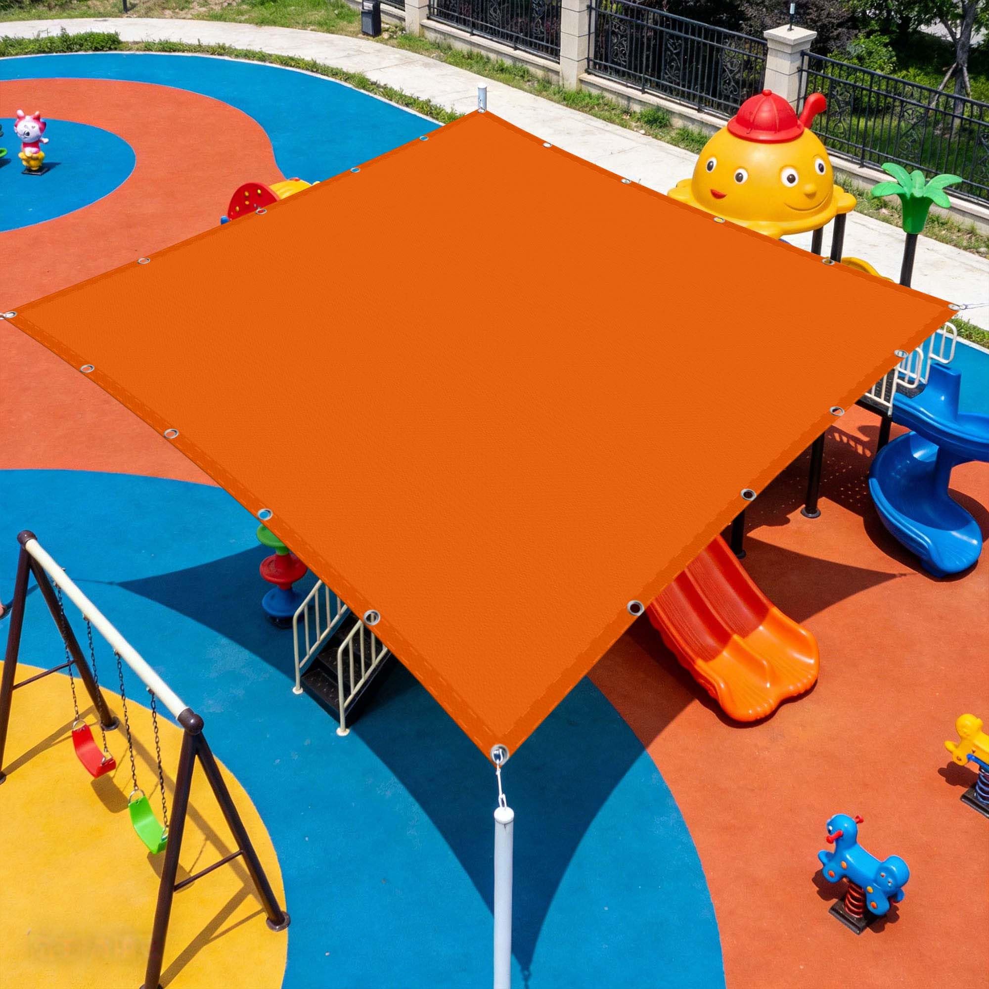 Voile d'ombrage imperméable de 2.4m avec protection pluie et UV pour patio