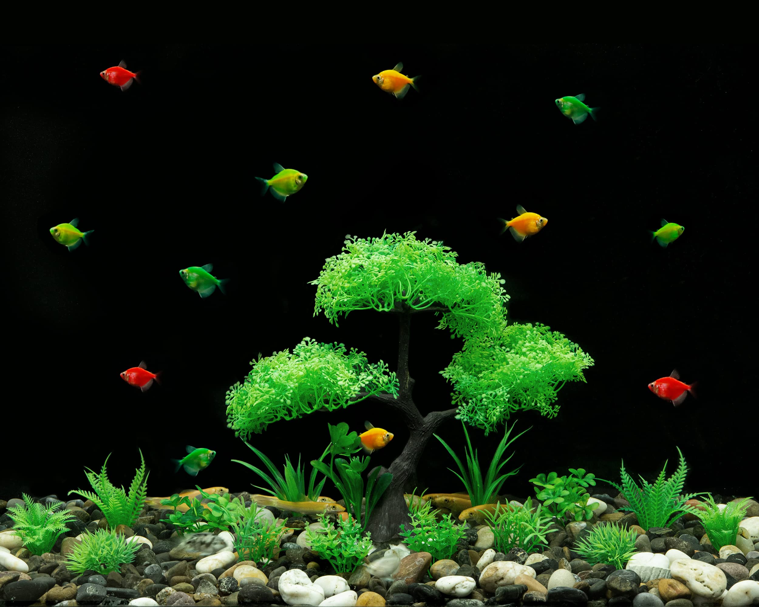 Paquete De 24 Plantas De Acuario, Decoración De Pecera, Coloridas 