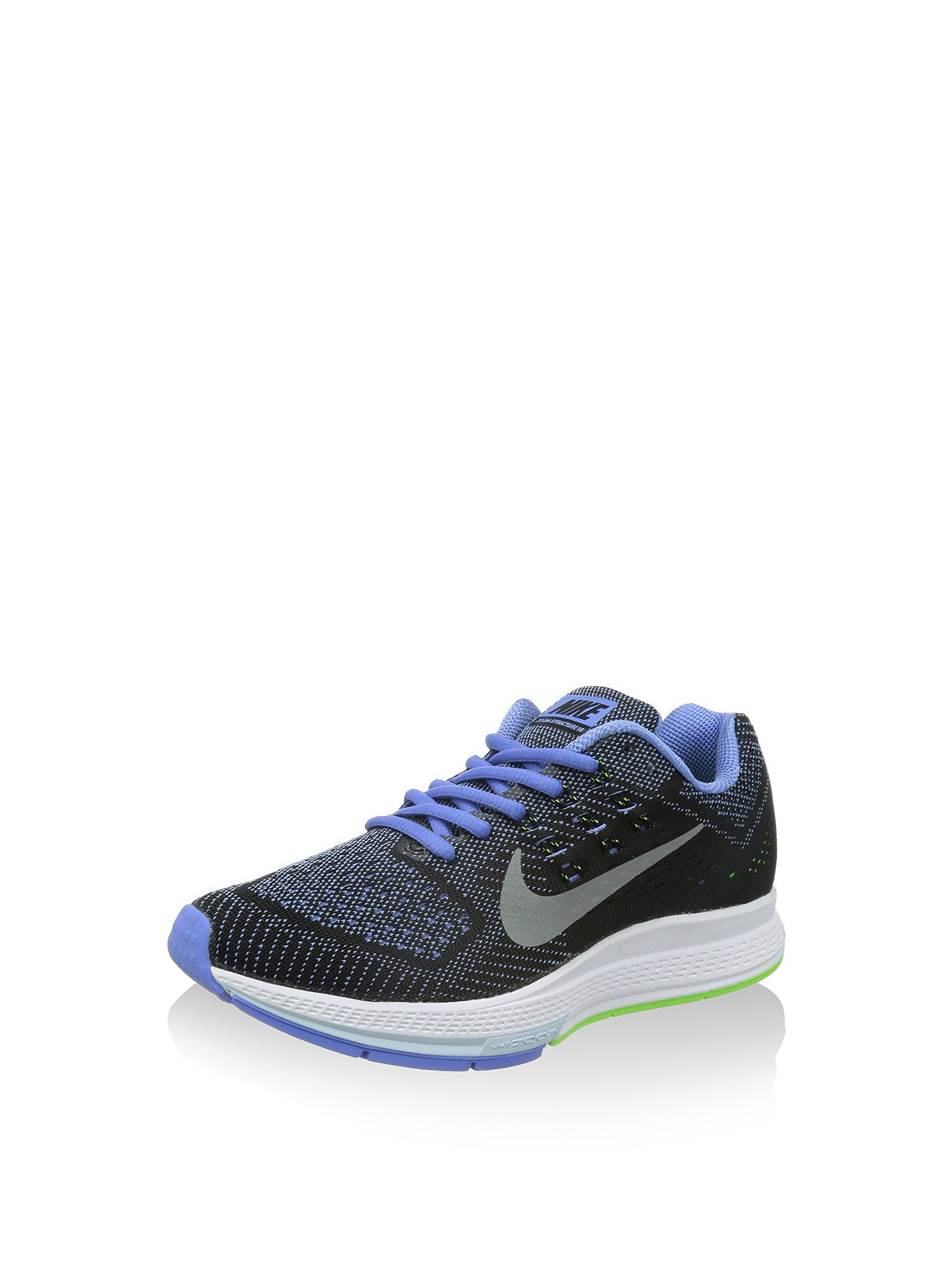 Nike Womens Air Zoom Structure 18 Polar/Mtllc Silver/Flsh Lm/Blk Running Shoe 8.5 Women US