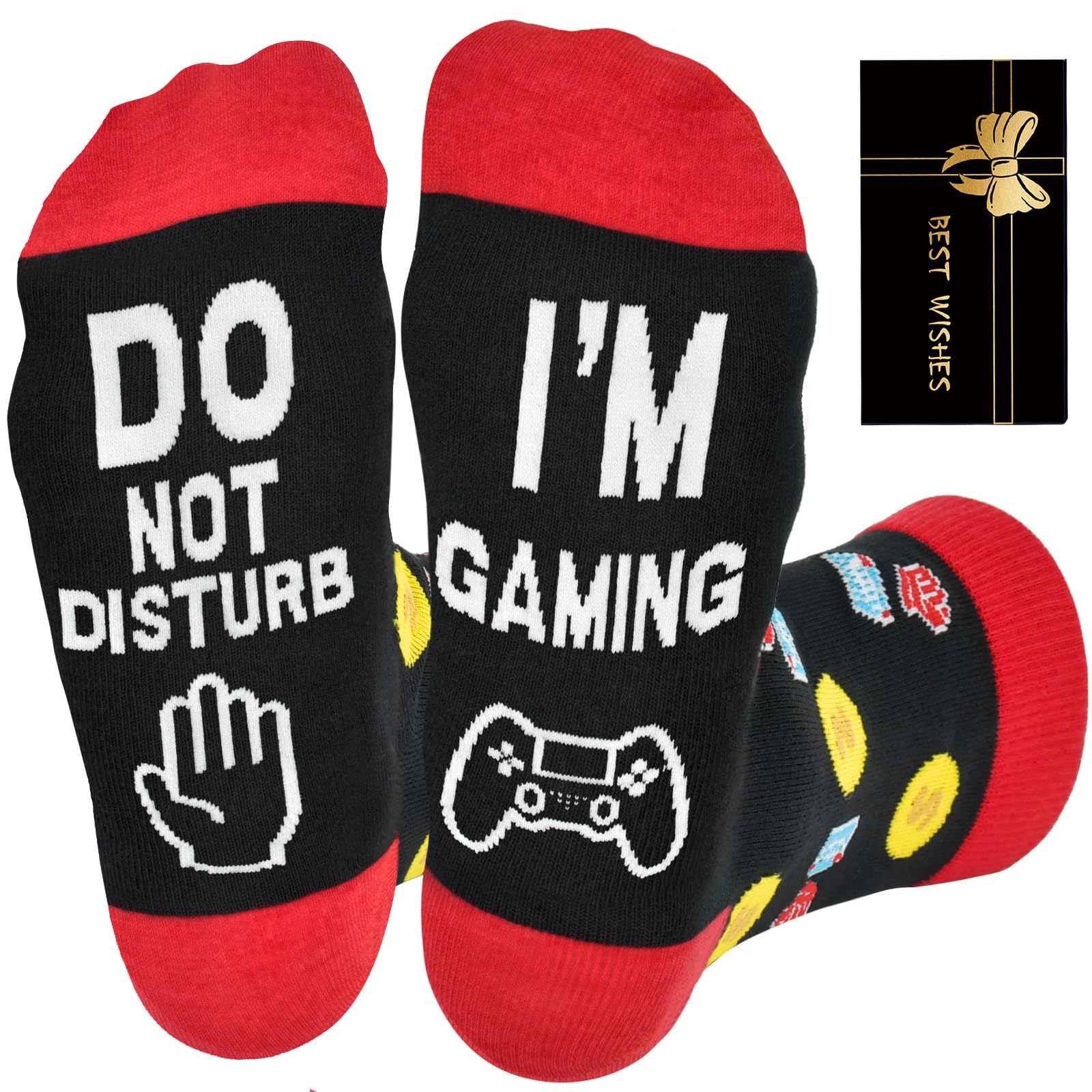 Shintrend Birthday Gifts for Men Dad Christmas Gamer Gifts for Teen Boys Funny Socks for Him Father Husband Stocking Stuffers