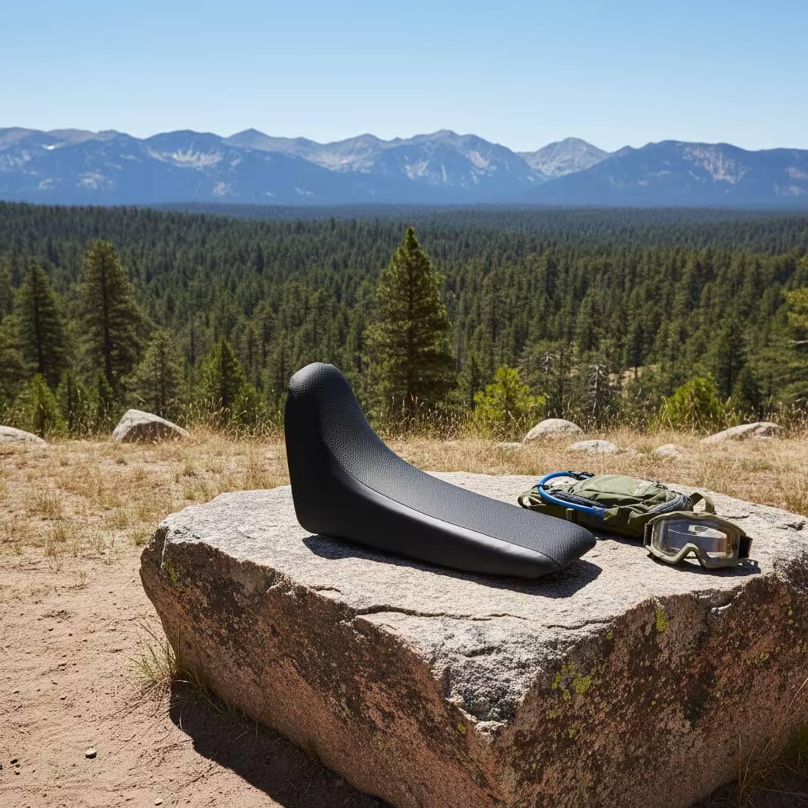 Housse de Selle Siège Coussin Selle Revêtement avec Base Ajustée et Points de Fixation Intégrés pour Assise Ferme Sportif Adaptée aux Déplacements | Profilée, Texturée, Coussin Selle cyclette, pour Customisation