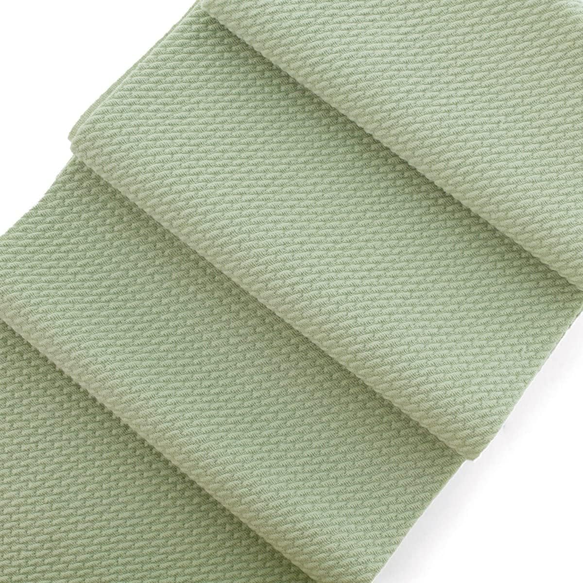Liverpool Bullet Fabric Textured Knit Jersey 4 Way Stretch - Rustic Sage 6 Strip