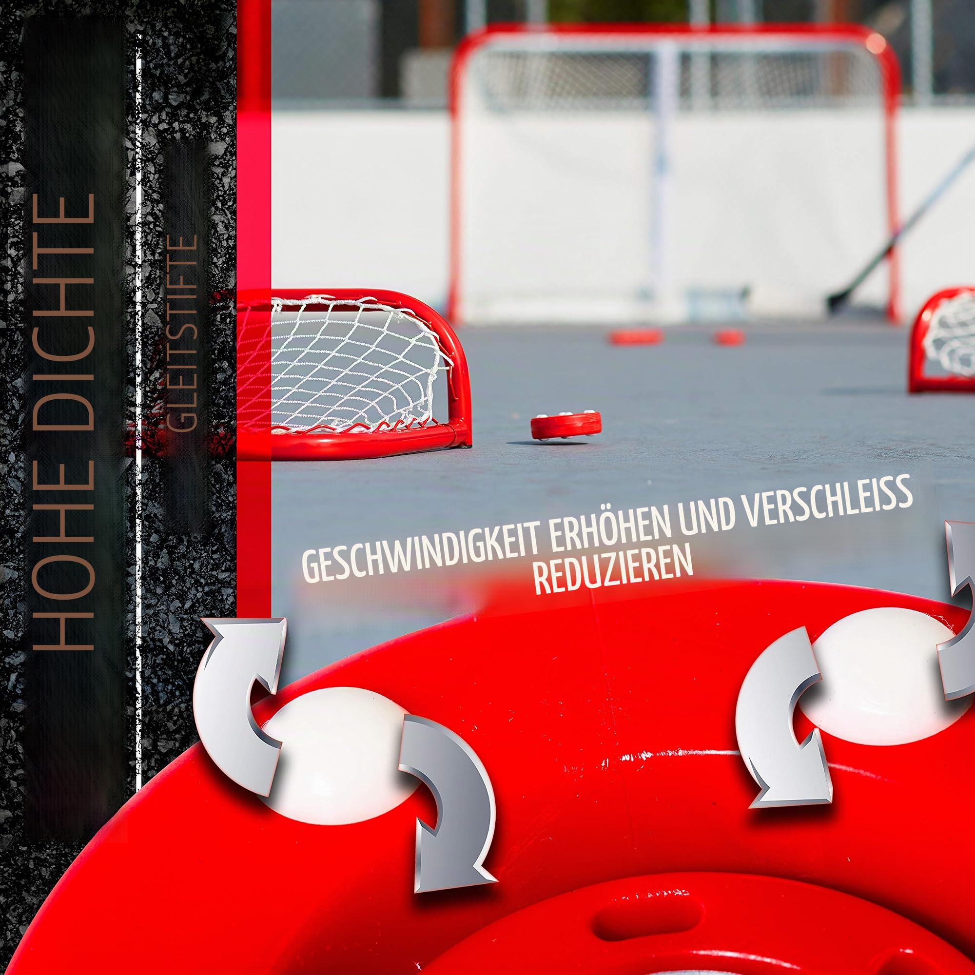 Franklin Sports NHL Street Rollhockey Pucks - Pro Commander Outdoor Rollhockey Pucks für Übung + Training - Outdoor Hockey Street Pucks mit Rollen - 24 Großpackungen, 6 Packungen + Einzelpucks
