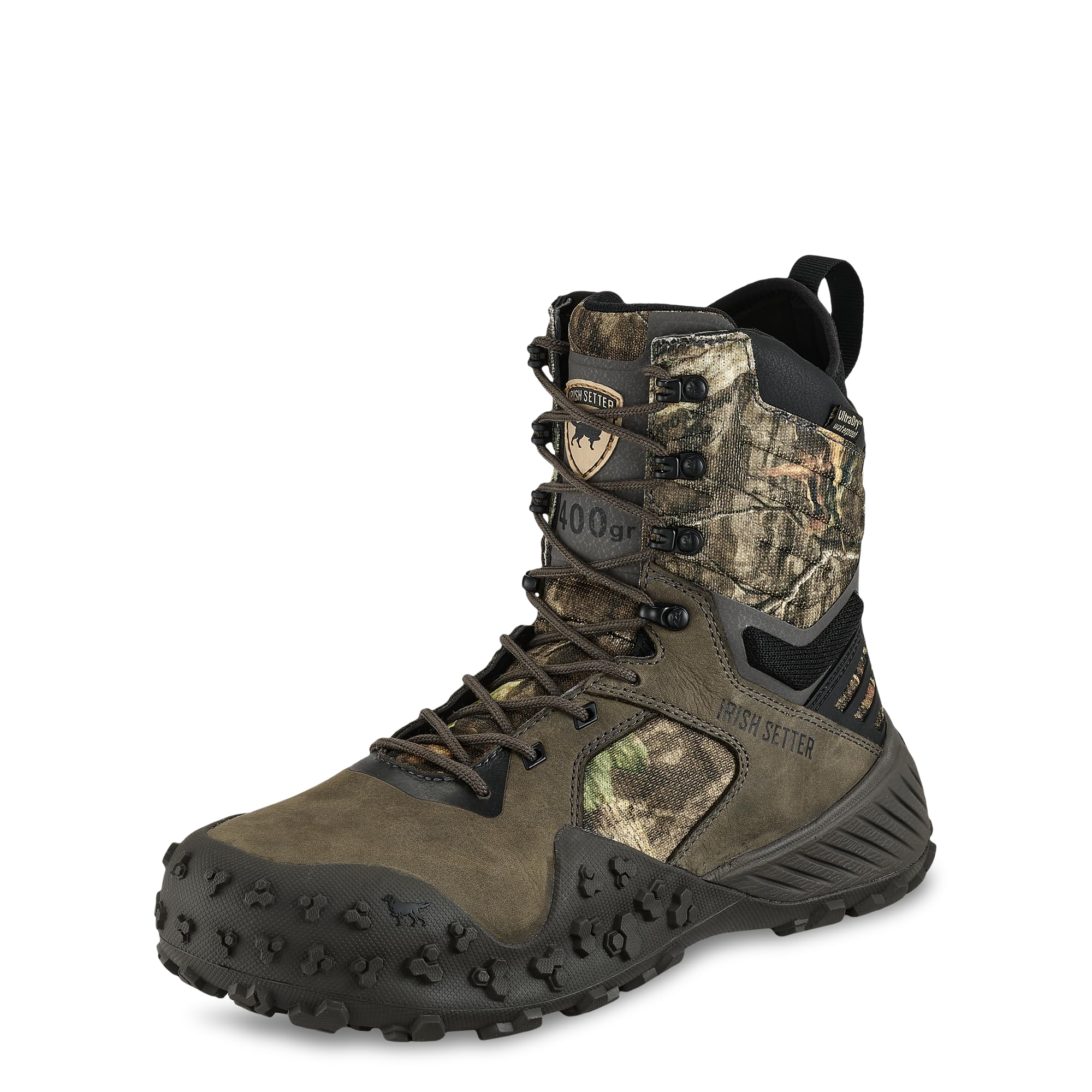 Irish Setter, VaprTrek, Men’s, Waterproof, Insulated 400g, Hunting Boot, Mossy Oak Country Roots